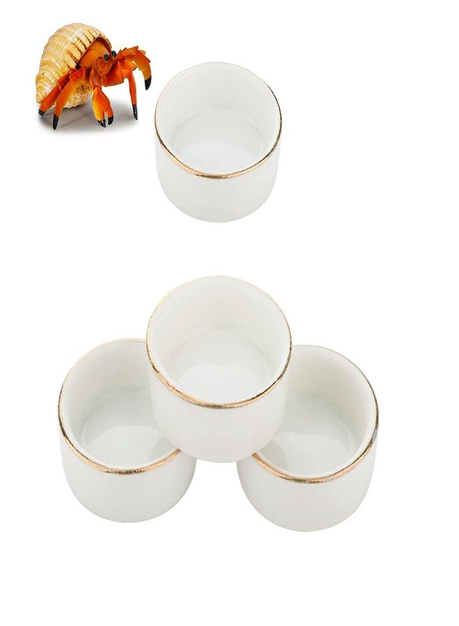 DQITJ 8 Pcs Hermit Crab Ceramic Water Bowl, Tarantula Mini Food Dish for Hermit Crab Tarantula Spider Millipede Tiny Bugs - Image 3